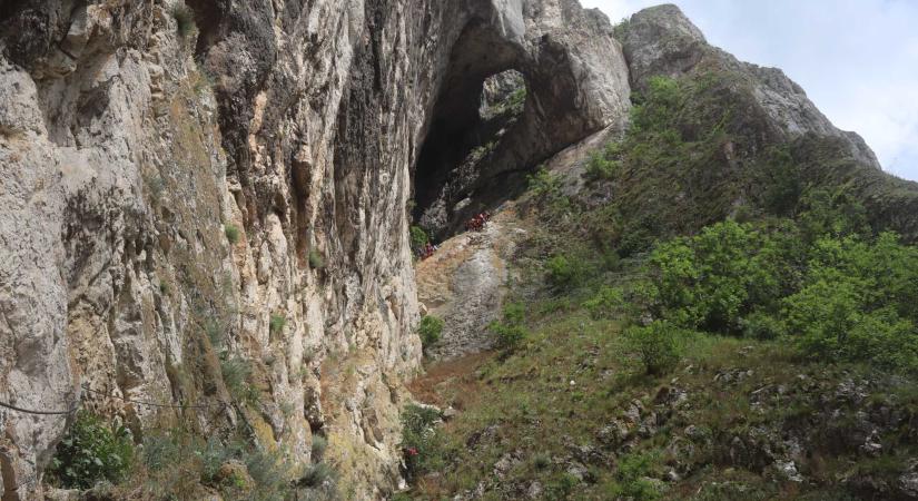 Ellenőrizték a hegyimentők a Tordai-hasadék via ferrata pályát a vasárnapi baleset után