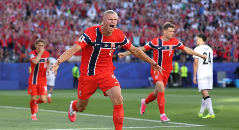 Norvégia Erling Haaland történelmi duplával iskolázta le Irakot
