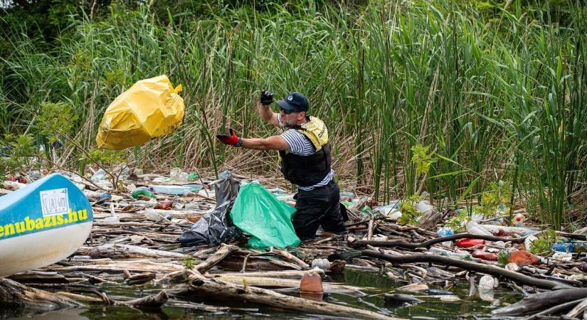 Mocsokhegyet találtak a Tisza-tavon, több száz önkéntes kellett az eltakarításához
