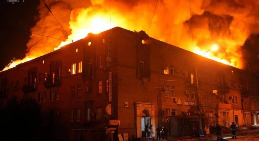 Oroszország dróntámadást indított Zaporizzsja ellen: egy ember meghalt, heten megsebesültek