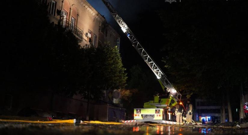 Zaporizzsja lakónegyedét érte orosz dróncsapás, egy ember meghalt, 14-en megsérültek