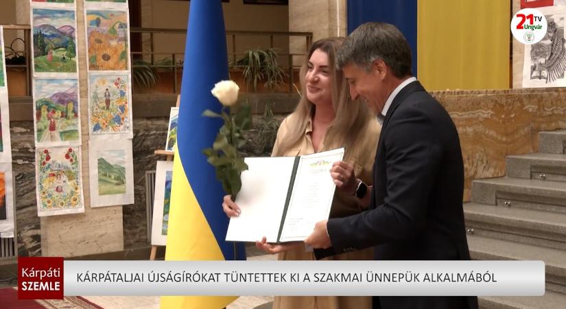Kárpátaljai újságírókat tüntettek ki a szakmai ünnepük alkalmából (videó)