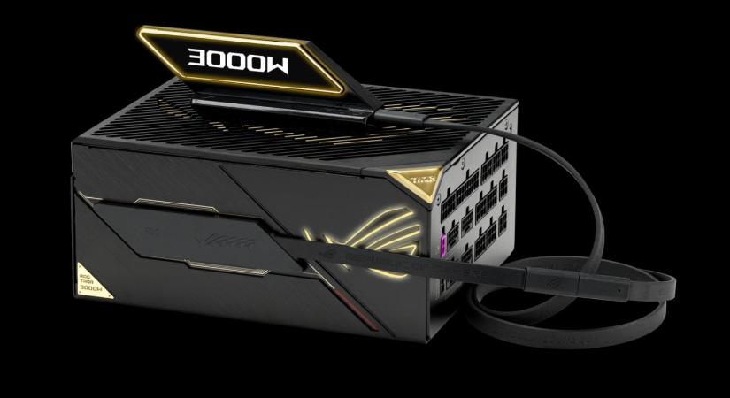 999 dolláros áron érkezik az ASUS 3000 W-os tápegysége – Négy darab ROG Equalizer 12V-2x6 tápkábel is jár hozzá