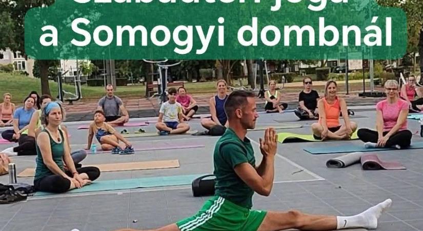 Szabadtéri jógázással indulhat a hétvége a Somogyi-dombnál