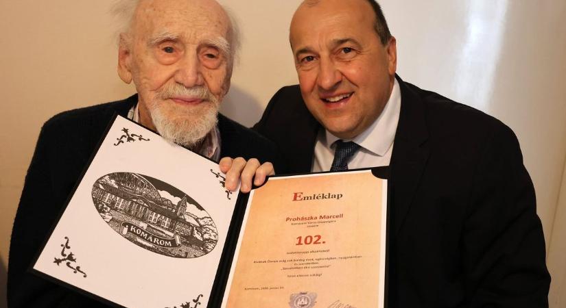 102 éves lett Komárom legendás pedagógusa: Prohászka Marcell ma is a reményről szaval
