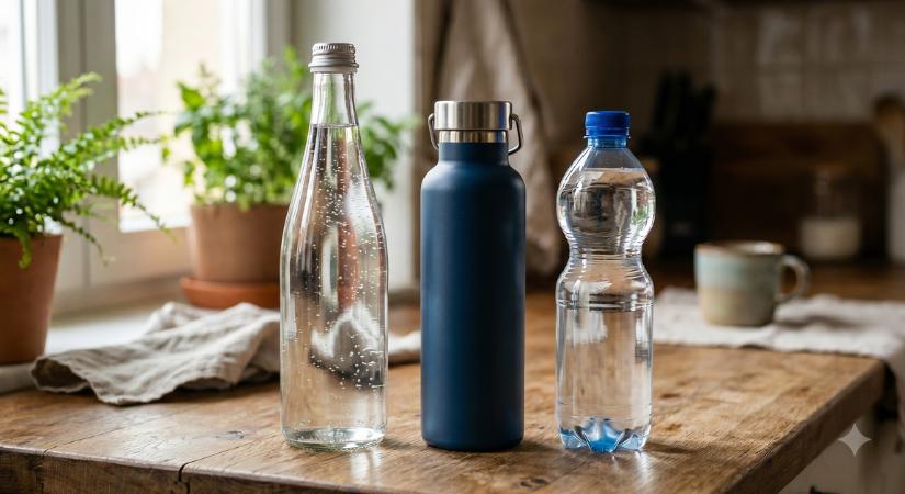 Melyik vizespalack a legjobb a mindennapi használatra: a fém, a műanyag vagy az üveg?