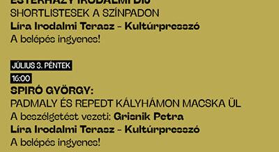 Irodalom a SopronFest programjában