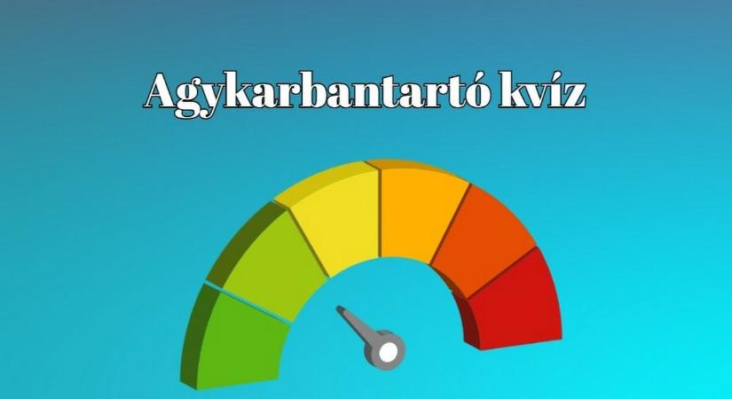Agykarbantartó kvíz - Vered az átlagot, ha a kvízkérdések több mint felére tudod a jó választ