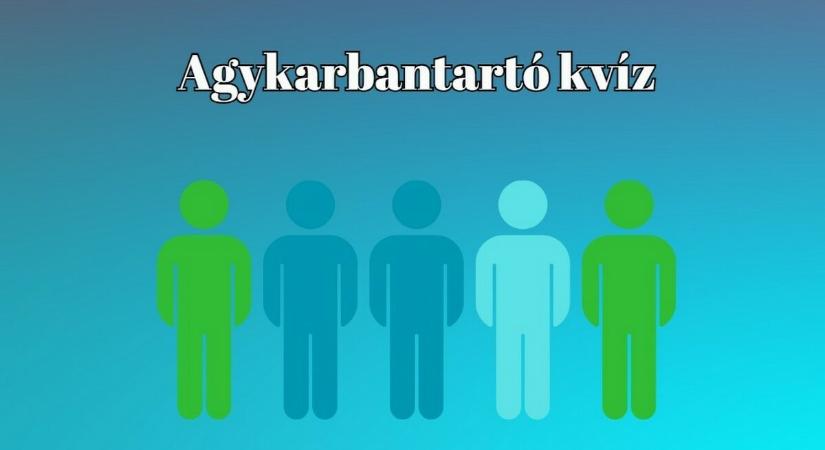 Agykarbantartó kvíz - Szellemi wellnessprogramunk most ismét tíz fogós kérdéssel jelentkezik