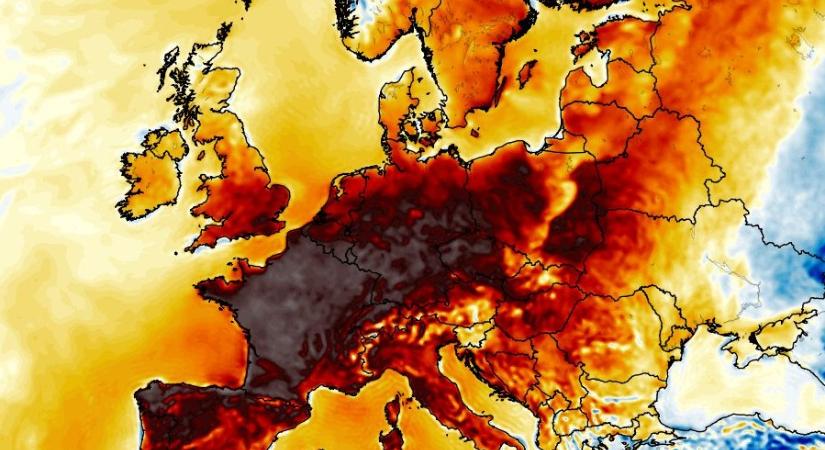 Térképeken mutatjuk, hogyan teríti le egész Európát a kibontakozó hőhullám