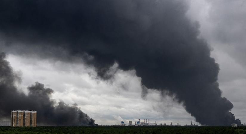 Így borították lángba Moszkvát az ukrán drónok (VIDEÓ)