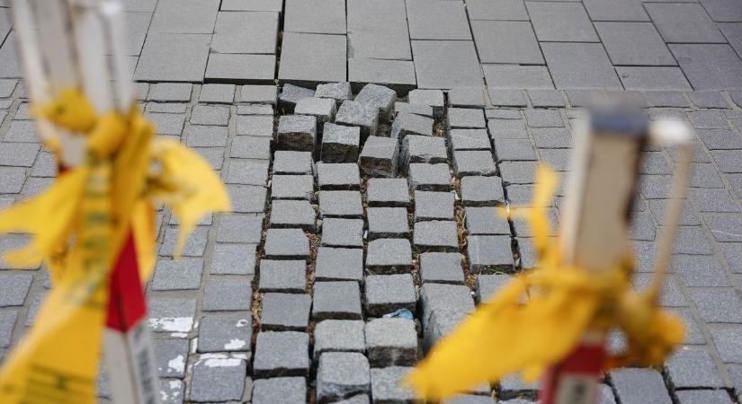 Az illegális térkőfelszedés világított rá igazán az egri belvárosi problémára