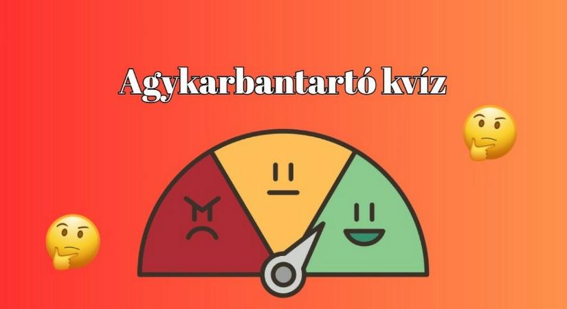 Zseniális agykarbantartó kvíz - Most kiderül, milyen gyorsan forog az elméd