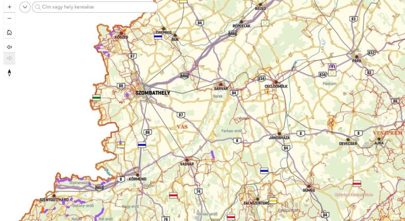 Turistaútak és az azbesztszennyezés, íme a térkép