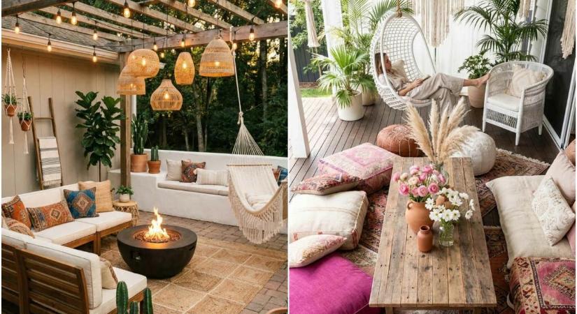 20 trendi inspiráció a terasz bohém és hangulatos átalakításához