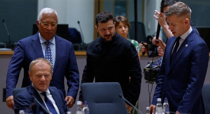 „Túléltük Orbánt” – mondta Zelenszkij, miután találkozott Magyar Péterrel Brüsszelben