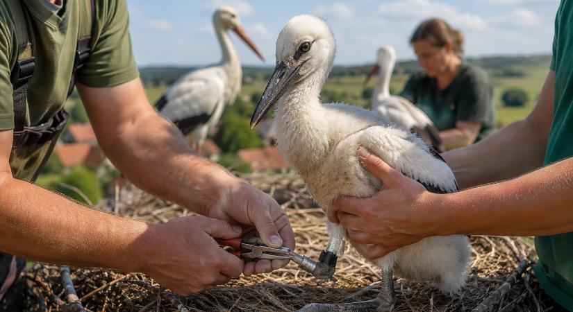 Nyilvános gólyagyűrűzésre várják az érdeklődőket a vármegyében