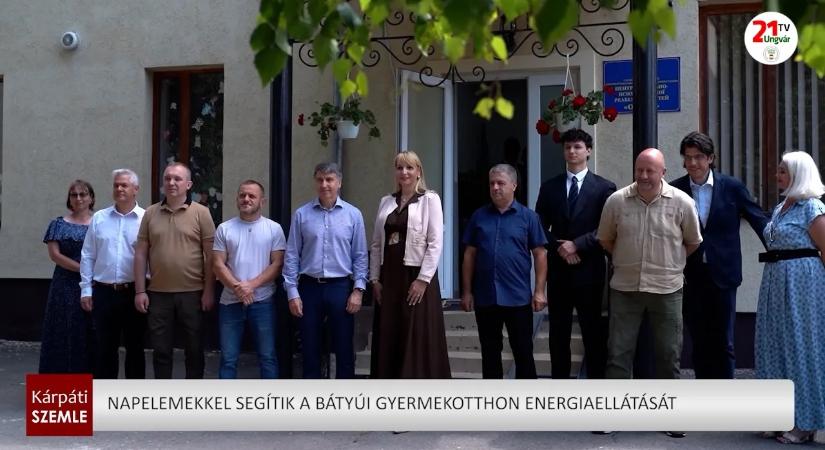 Napelemekkel segítik a bátyúi gyermekotthon energiaellátását (videó)