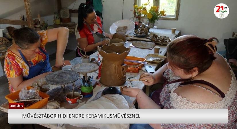 Aktuális (2026.06.19) Művésztábor Hidi Endre keramikusművésznél (videó)