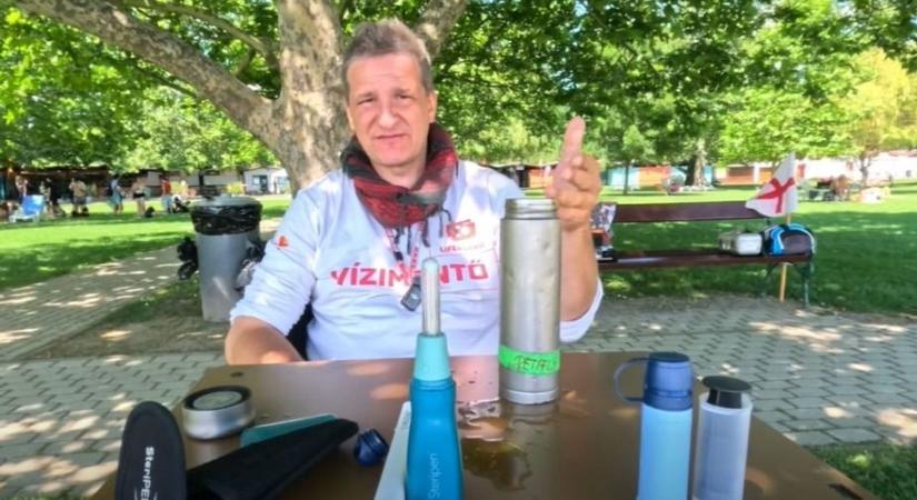 Inni a Balatonból? Elképesztő túlélő trükköt mutatott be a vízimentő