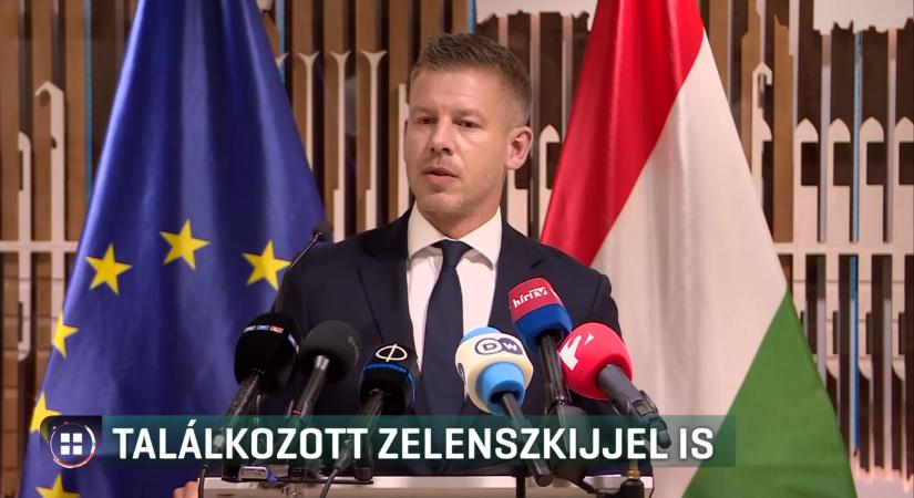 Az ukrán elnökkel is találkozott Magyar Péter Brüsszelben
