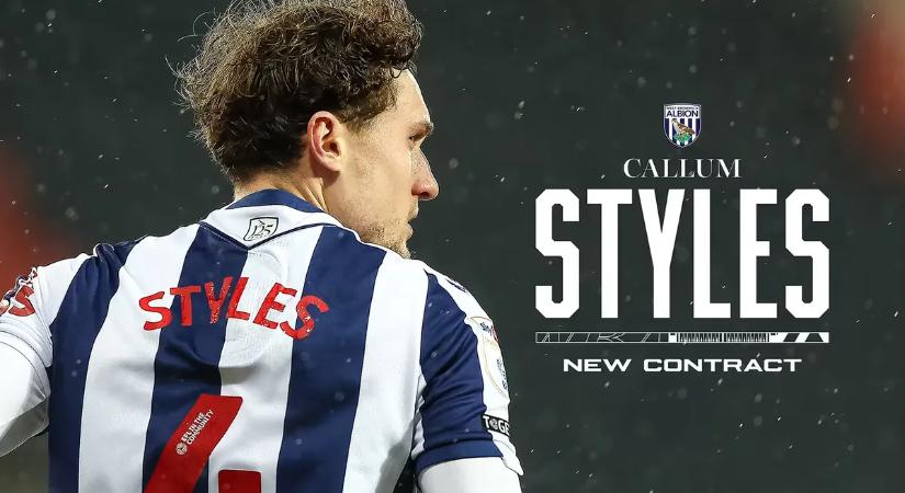 Callum Styles hosszabbított a West Bromwich Albionnal – hivatalos