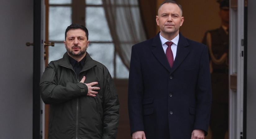 A lengyel elnök visszavette Zelenszkij kitüntetését