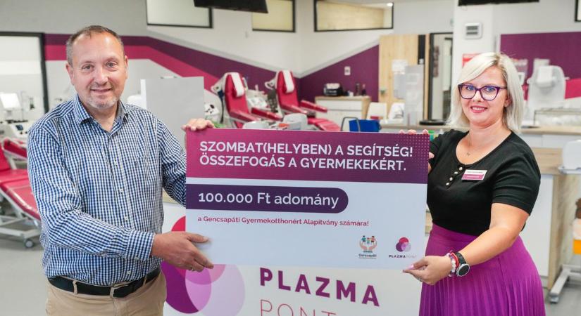 Dupla segítség Szombathelyen: vérplazmát adtak, gyermekeket támogattak