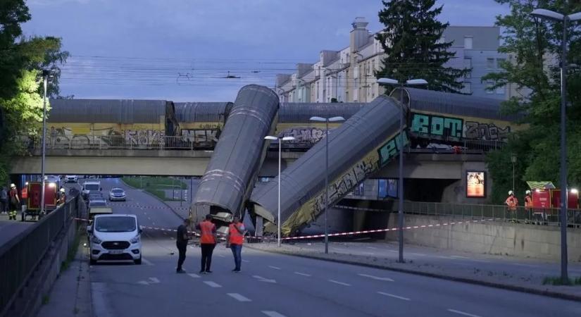 Súlyos vonatbaleset Németországban, egy ember életveszélyesen megsérült – videó