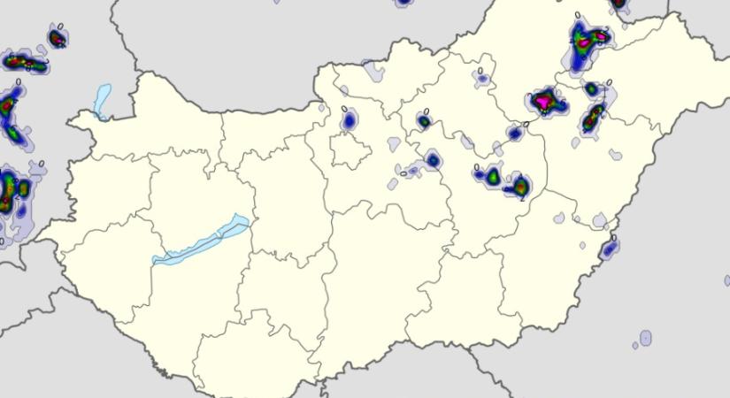 Térképeken mutatjuk, merre alakulhatnak ki zivatarok az országban szombaton, óráról órára