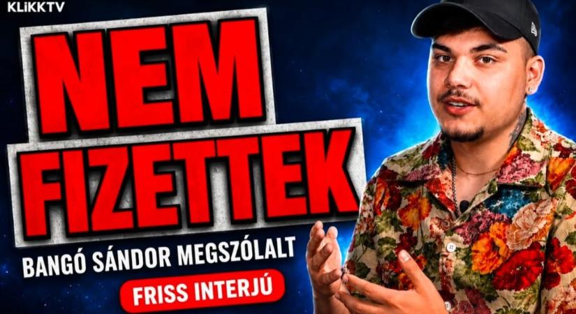 Bangó Sándor megszólalt: „Egy fillért sem kaptam interjúért”