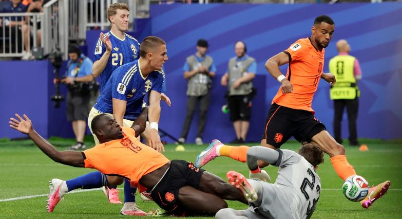 Holland gála Houstonban: öt gólt kapott Svédország