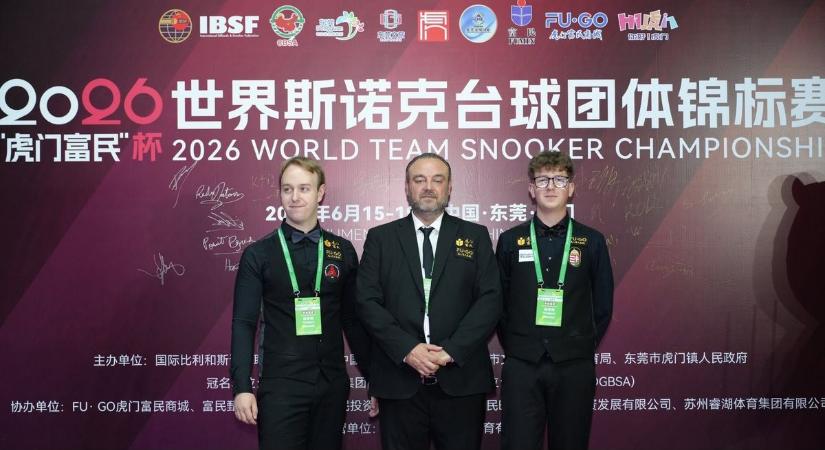 A fiatal győri snooker játékos vezetésével egyedül a magyar válogatott győzte le Kínát