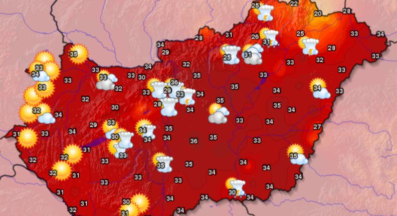 Brutális hőség söpört végig az országon, megdőlt a melegrekord!