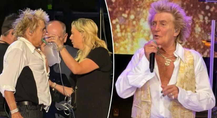 Majdnem összeesett a színpadon Rod Stewart, stabilizálni kellett az állapotát.
