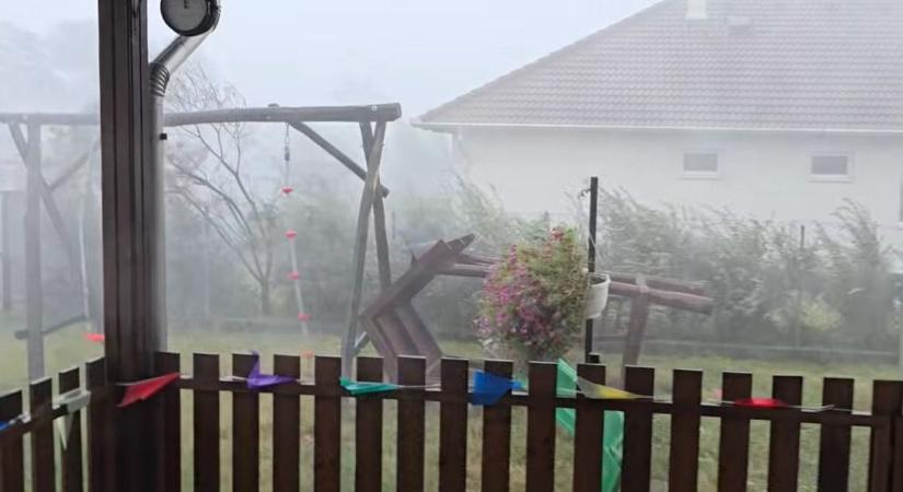 Katasztrófafilmbe illő, amit Hatvanban az időjárás rendezett. Durva videó!