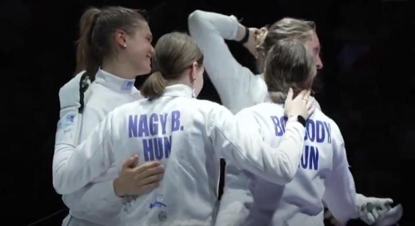 Eb-ezüstérmes a debreceni Nagy Blankával felálló női párbajtőrcsapat
