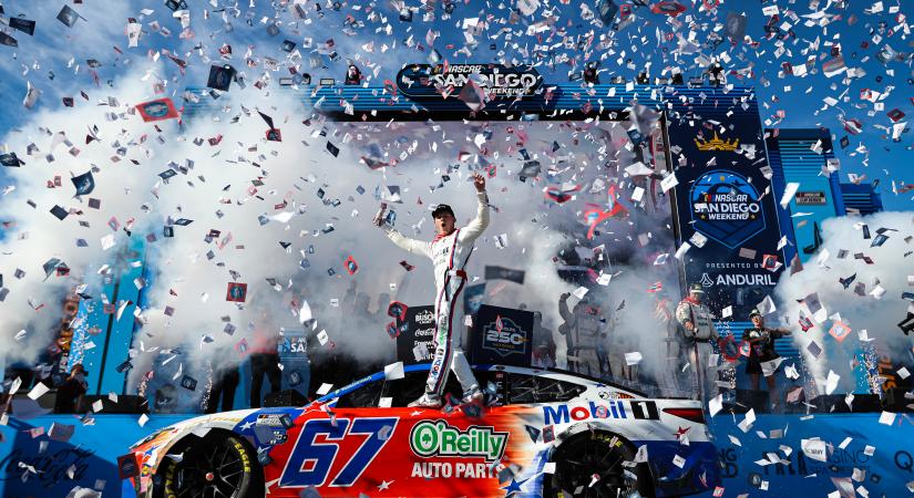 Szenzációs győzelemmel rúgta be a NASCAR Cup ajtaját Corey Heim San Diegóban