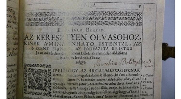 Restaurálták a Váci Egyházmegyei Könyvtár két értékes Káldi-kötetét