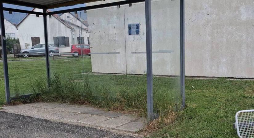 Megrongálták az egyik szombathelyi buszmegállót
