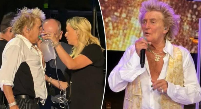 Show must go on – oxigénpalackkal fejezte be a koncertjét Rod Stewart