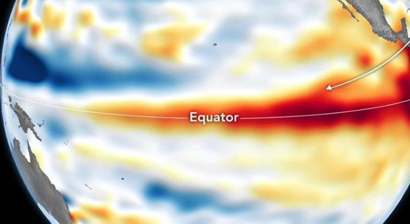 Brutális El Niñót ígérnek a Csendes-óceán egyenlítői területein megfigyelt tengerszint-anomáliák