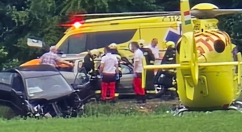 Durva baleset történt Debrecenben, mentőhelikopter is érkezett a helyszínre – fotóval