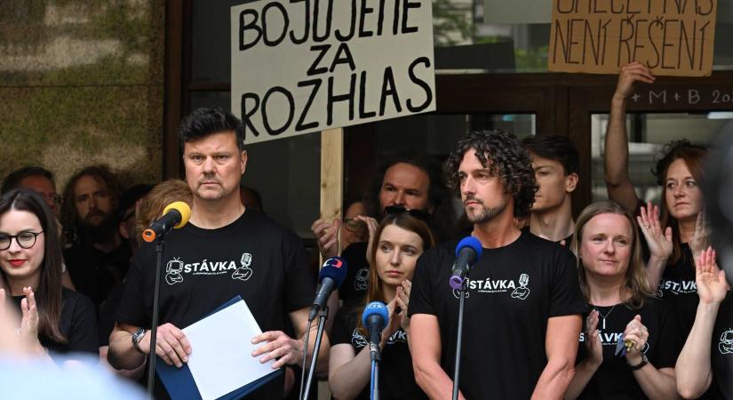 Sztrájkba léptek a cseh közmédia dolgozói