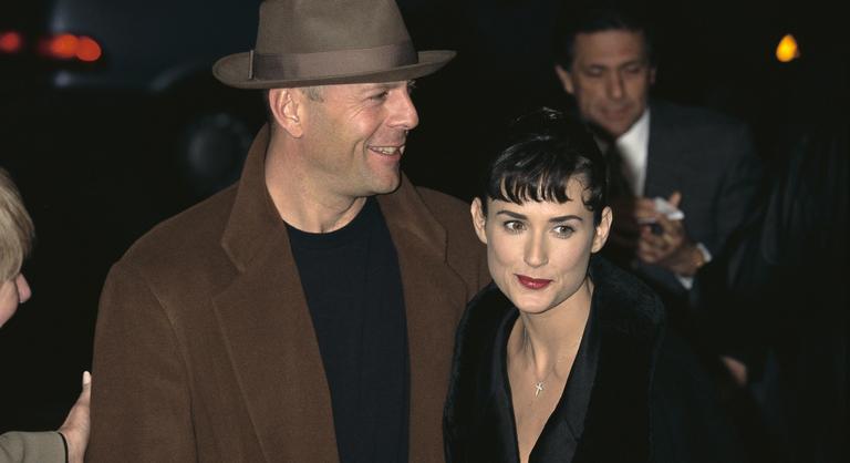 Ritkán látott fotókkal köszöntötte fel Bruce Willist apák napja alkalmából Demi Moore