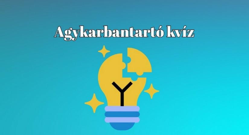 Agykarbantartó kvíz - A legtöbben 7 jó válasznál többet nem adnak ezekre a kérdésekre