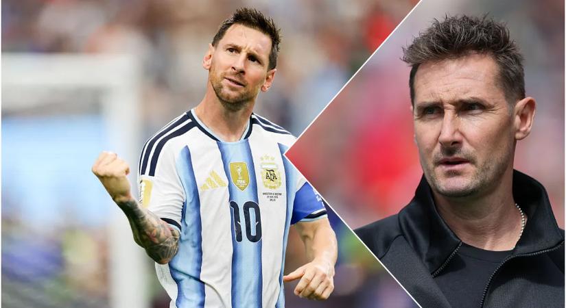 „Egyáltalán nem rossz” – Miroslav Klose, miután Messi megdöntötte a rekordját