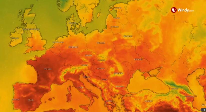 Sivataggá válhat az Alföld, miközben 41,6 fokos rekord dőlhet meg
