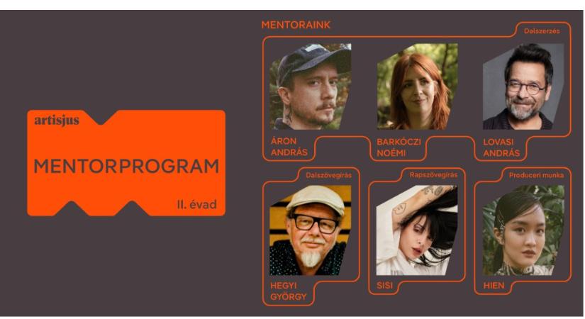Sisi, Barkóczi Noémi, Hien, Lovasi András, Hegyi György és Áron András dalszerzők, szövegírók és producerek jelentkezését várja