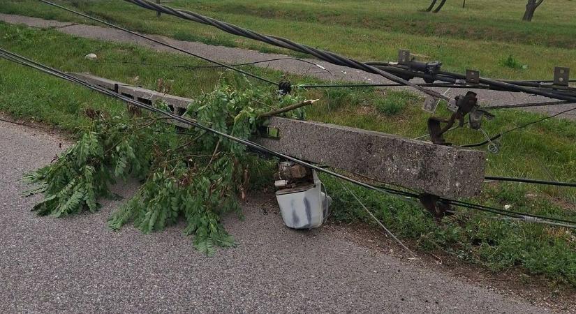 Hat villanyoszlopot kellett cserélni a hétfői baleset miatt Miskolcon
